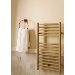 Radiateur sèche-serviettes eau chaude CODA 80 x 50 cm beige mat