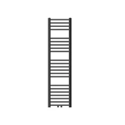 Radiateur Sèche-Serviettes Sahara - 300 x 1400 mm - Anthracite - Droit avec Raccordement Central