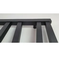 Radiateur sèche-serviettes eau chaude design CYRKA 119 x 50 cm noir mat