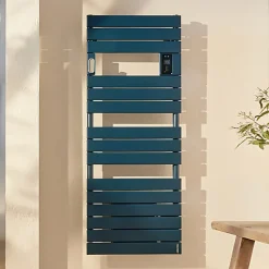 Radiateur sèche-serviettes connecté Adelis avec soufflerie 1500W Vert d'eau - ATLANTIC - 861554
