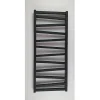 Radiateur sèche-serviettes eau chaude design CYRKA 97 x 50 cm noir mat