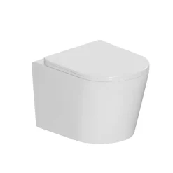 Rapid SL Pack WC bâti-support + WC suspendu sans bride avec abattant SoftClose Ceramia + plaque (GRRCE14WT01-FR)