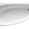 Ravak Avocado 160 x 75 cm Baignoire d'angle gain de place, orientation gauche en acrylique, sans pieds, blanc (CQ01000000)