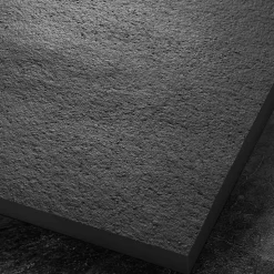 Receveur 150 x 100 cm HD en pierre naturelle gris grille excentrée