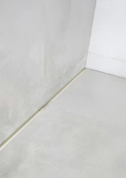Receveur de douche à carreler 90 x 120 cm, caniveau doré, Jackon