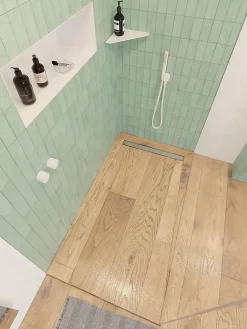 Receveur de douche à carreler caniveau 120 x 120 cm
