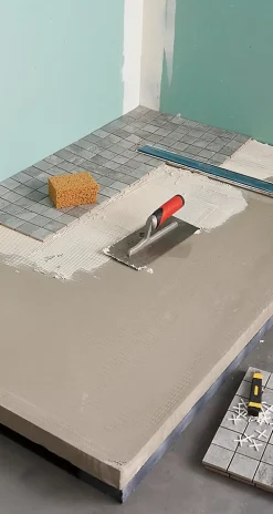 Receveur de douche à carreler 90 x 140 cm, caniveau extra-plat, Qboard Liquid