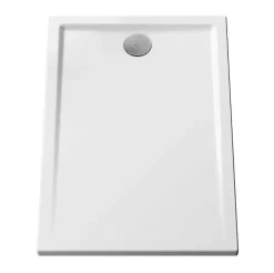 Receveur de douche - Cascade (sans bonde) - 1200 x 800 x 40mm - BLANC - 3 faces émaillées PN12blanc