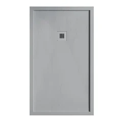Receveur de douche 90 x 170 cm extra plat gris en resine minerale SARIN Couleur du receveur