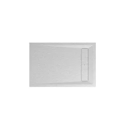 Receveur de douche 80 x 120 cm, résine, blanc, GoodHome Luiro
