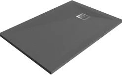 Receveur de douche 80 x 120 cm, résine, gris, Douro GoodHome