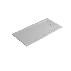 Receveur de douche 80 x 160 cm, résine, blanc, GoodHome Luiro