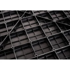 Receveur de douche 80 x 100 cm extra plat noir PIATTO en SoliCast surface ardoisee