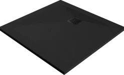 Receveur de douche 90 x 90 cm, résine, noir, Douro GoodHome