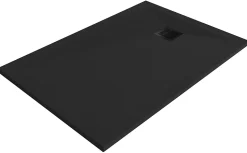 Receveur de douche 90 x 140 cm, résine, noir, Douro GoodHome
