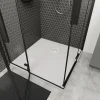 Receveur de douche 100 x 100 cm, résine, blanc, GoodHome Douro