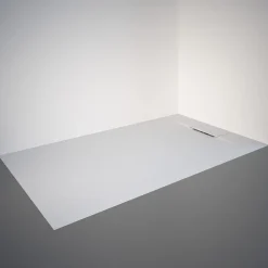 Receveur de douche 90 x 160 cm, effet pierre blanche, Schulte