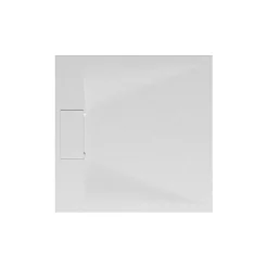 Receveur de douche 90 x 90 cm, effet pierre blanche, Schulte