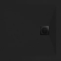 Receveur de douche 80 x 80 cm, résine, noir, Douro GoodHome