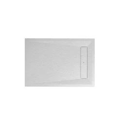 Receveur de douche 90 x 120 cm, résine, blanc, GoodHome Luiro