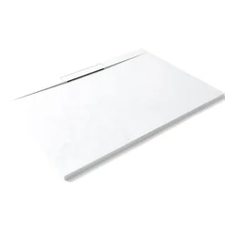 Receveur de douche 90 x 140 cm extra-plat en fonte minerale LYRA blanc