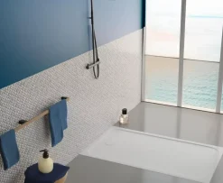 Receveur de douche 90 x 120 cm en céramique, blanc, Villeroy & Boch Slim