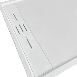 Receveur de douche 90 x 170 cm extra plat blanc SALVI en SoliCast surface ardoisee
