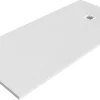 Receveur de douche 80 x 160 cm, résine, blanc, GoodHome Douro