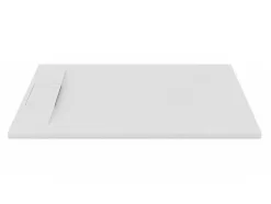 Receveur de douche 90 x 120 cm, effet pierre blanche, Schulte