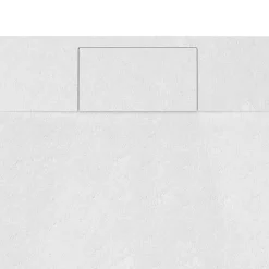 Receveur de douche 90 x 120 cm, effet pierre blanche, Schulte