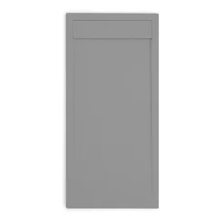 Receveur de douche 90 x 170 cm extra plat QUORE en resine surface ardoisee beton