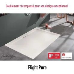 Receveur de douche 120 x 80 JACOB DELAFON Flight Pure rectangle blanc