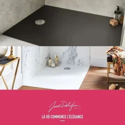 Receveur de douche 120 x 90 JACOB DELAFON Ipso rectangle gris anthracite