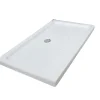 Receveur de douche 80 x 100 x 10 cm, blanc brillant, Cera Ondée