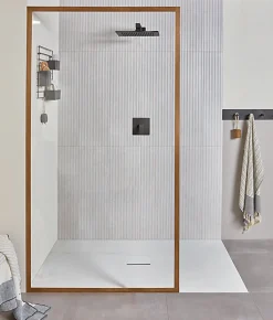 Receveur de douche 90 x 120 x 4 cm, Quaryl Marbre blanc, Villeroy & Boch Squaro Infinity