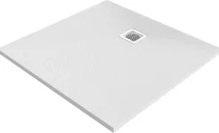 Receveur de douche blanc en résine L.90 x l.90 cm, Douro GoodHome