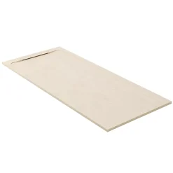 Receveur de douche en pierre naturelle extra plat à poser 90x200cm - beige marbre - ORIGINE
