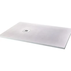 Receveur de douche extra plat à poser 80x120 Design reflet ardoisé Blanc