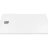 Receveur de douche extra plat à poser ou à encastrer recoupable en résine SMC - Blanc - 140 x 80 cm - MIRNOSA