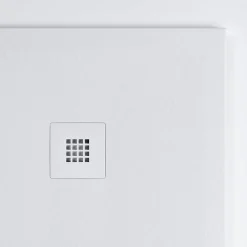 Receveur de Douche Extraplat 160x80cm Beige - Résine Minérale - Antidérapant - Effet Ardoise - Bonde Incluse - LAVABERG