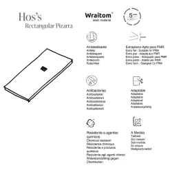 Receveur de douche extraplat blanc 80x160 cm Hos's - POALGI