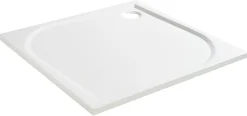 Receveur de douche extra-plat l.70 x L.70 cm blanc anti dérapant, GoodHome Limski