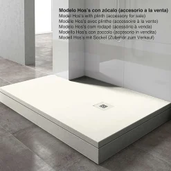 Receveur de douche extraplat blanc ivoire 90x160 cm Arena - POALGI