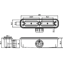 Receveur de Douche Extraplat 120x80cm Beige - Résine Minérale - Antidérapant - Effet Ardoise - Bonde Incluse - LAVABERG