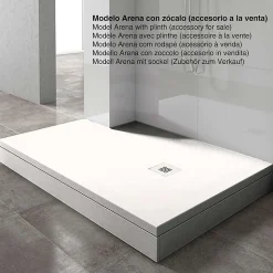 Receveur de douche extraplat blanc 100x120 cm Arena - POALGI