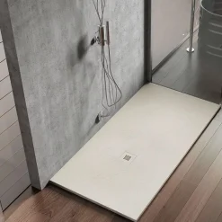 Receveur de douche extraplat blanc ivoire 90x100 cm Hos's - POALGI