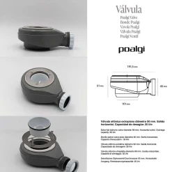 Receveur de douche extraplat blanc 90x100 cm Arena - POALGI
