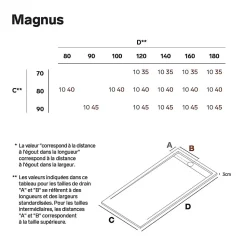 Receveur de Douche Extraplat 100x80cm Beige - Résine Minérale - Antidérapant - Effet Ardoise - Bonde Incluse - LAVABERG