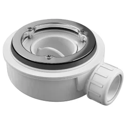 Receveur de Douche Extraplat 100x80cm Beige - Résine Minérale - Antidérapant - Effet Ardoise - Bonde Incluse - LAVABERG