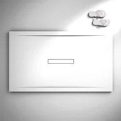 Receveur de douche extraplat blanc 80x100 cm Clay - POALGI